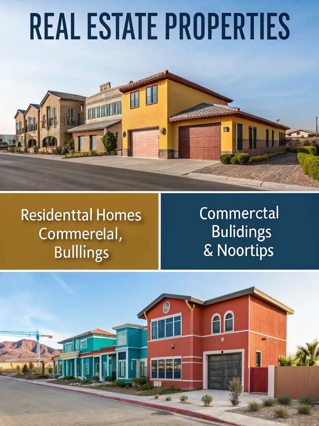 A diverse portfolio of properties managed by a top-rated property management company, showcasing various property types and locations.